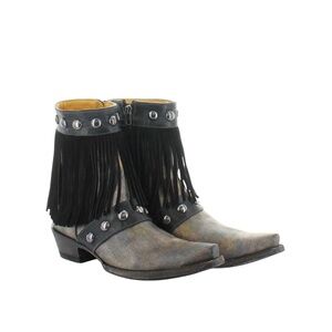 Milan Fringes Black- Old Gringo Cowboy Boots